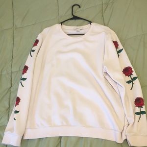 Forever 21 White Sweatshirt